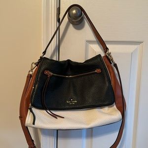 Kate Spade Tri-Color Shoulder Bag w/ Removable crossbody strap